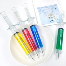 대왕 주사기 볼펜 수능 시험 합격 기원 백신 대형 펜, 1박스(12개입)