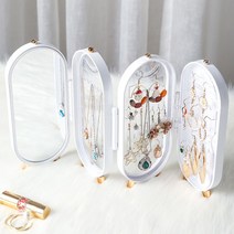 레트로 보석함 심플 반지 귀걸이 박스 미니 보관함 휴대용 빈티지 주얼리 악세사리 케이스