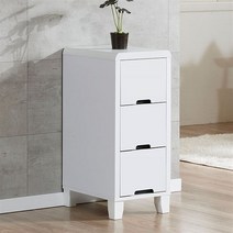 [천삼백케이] [로쏘] 네베 미니 3단 서랍장, 화이트
