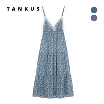 [TANKUS] 잔꽃 레이스 뷔스티에 원피스