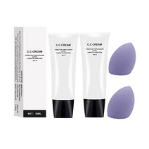 QUITENL 페레벨라 씨씨크림 스킨톤 어저스트닝 스킨톤어저스트 CC크림 SPF 43 컬러 코렉팅 성숙한 피부를 셀프 어저스팅아이보리 2개입