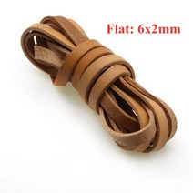 팔찌 목걸이에 대한 라운드 플랫 정품 암소 가죽 코드 로프 문자열 DIY 쥬얼리 만들기 1 2 3 4 5 6 8 mm, flat 6x2mm
