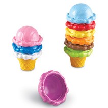 러닝리소스 똑똑한 쿠키) 무지개 아이스크림 Smart Snacks - Rainbow Color Cones