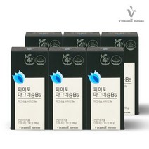 비타민하우스 파이토 마그네슘 90정 x 6병 (6개월분)/쌀마그네슘, 단품, 단품