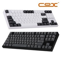 COX CK87 BT 게이트론 블루투스 5.0 텐키리스 기계식 게이밍 키보드, 블랙, CK87 BT 청축