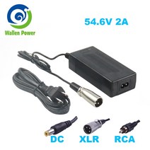 핸드카트 54.6V2A 배터리 충전기 휠체어 골프 카트 스쿠터 XLR 금속 커넥터 48V 용 Ebike, 한개옵션1, 03 US