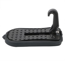 루프백 캐리어 견인장치 랙 범용 자동차 도어 스텝 페달 보조 도구 수하물 사다리 후크, 검은색