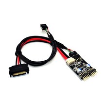 USB 허브 분배기 USB2.0 9 핀-듀얼 핀 어댑터 라이저 마더 보드 헤더 커넥터 1-2/4 확장, 01 1 to 2