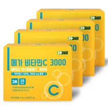 제일헬스 메가도스NON GMO 순수비타민C 3000mg 100포 고함량비타민C 울트라파인