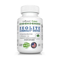 체중조절 TODICAMP Zeolite Powder - Clinoptilolite Sorbolit Ultra FINE 1-2 µm 95% 3X Activated 200g 7.05, 120 Count (Pack of 1)