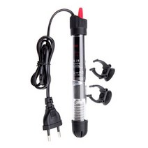 110v-220v EU 미국 조정 가능한 온도 조절기 히터 막대 잠수정 수족관 물고기 탱크 물 열 25W/50W/100W/200W/300W, 110V US Plug, [03] 100W