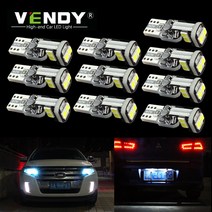 10개 W5W T10 LED 램프 렉서스 IS250 RX330 RX300 GS300 GX470 LX470 LS430 IS350 ES350 GS350 RX350, 노랑
