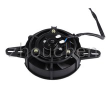 200cc 250cc 300cc 오토바이 냉각 팬 120mm 먼지 구덩이 자전거 오토바이 4 륜 구동 오일 쿨러 워터 라디에이터 전기 12V, 한개옵션0