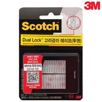 3M 듀얼락 고리걸이 테이프 투명 #761, 1개