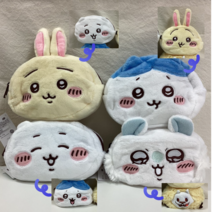 치이카와 양면 파우치 하치와레 우사기 모몽가 데카츠요 4종, 1.우사기치이카와