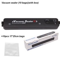 220V/110V 주방 진공 음식 씰러 자동 상업용 가정용 식품 실러 포장 기계 가방, CHINA_Sealer n10Bag nBox | EU