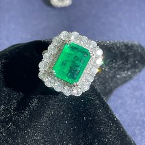 아쿠아마린반지 천연 천연석 원석 반지 cellacity green emerald 136