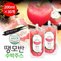 땡모반 국내산100% 원물 수박주스 200ml 30개