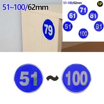 에폭시 번호판 블루 51~100 1P 51 열쇠고리부자재 분실방지용품 낚시소품 어린이집가방키링 초등핸드폰스트랩 열, 79