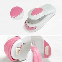 휴대용 미니 비닐 접착 밀봉기 핑크 10개 비닐접착기계