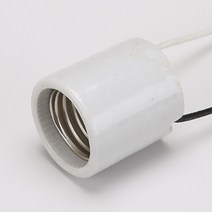 일광 사기소모갈 소켓 E26 LED전구 벌브 볼구 삼파장 석면선타입, 1개
