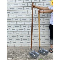 맨홀 배수로삽 하수구 트렌치 오물 청소 거름 삽 플륨관 1.4M 손잡이, 삽 1.2미터 나무막대 포함