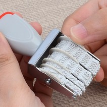 수동회전 날짜도장 제조년월도장 날짜변경 유통기한