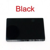 목재톱50 개/몫 섬유 레이저 마킹 기계 금속 다채로운 명함 알루미늄 합금 빈 카드 명판 co2, 05 Black