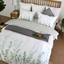 [아망떼] 유칼립투스 고밀도 순면 패딩이불커버 매트세트+패드풀세트 SS
