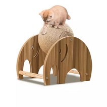 고양이 원목 캣타워Pet Cat Scratcher Ball Wooden Wear-Resistant Sisal Toys Climbing Tower Frame Inter, 03 C