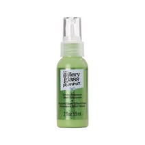 Plaid 갤러리 스테인 글라스 펜 2oz 색상선택 글라스 데코 스테인글라스 물감, 11 Shimmer Green