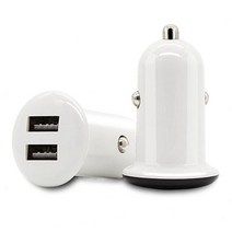 폰충전기 자동차시거잭 충전기선 미니 소형 2 USB 자동차 전화 충전기 5V 3.1A 최대 출력 샤오미 헬퍼 화웨이 폰 스마트, [01] 보편, [01] White