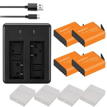 1350mAh PG1050 SJ4000 PG900 배터리 USB 듀얼 충전기 SJCAM SJ5000 SJ6000 SJ8000 M10 EKEN 4K H8 H9 GITLB101 배터, 4.1batteryand1charger
