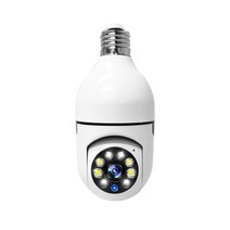전구형 무선 CCTV 간편 설치 360도 회전 매장 사무실 창고 실외 홈캠 베이캠, 올컬러나이트 + 무 + 1080p + 3.6mm