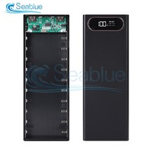 파워뱅크 자작배터리 캠핑용배터리 듀얼 USB 10*18650 보조베터리 케이스 휴대 전화 빠른 충전기 스토리지, 02 black