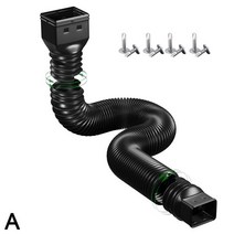 선홈통 지붕 빗물 받이 트레이 크로스 보더 다운 스파우트 익스텐더 나사 포함 빗물 받이 배수관, 01 기타