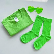 무지개티 맞춤티 여행 단체복 우정 커플 시밀러룩 박시 형광