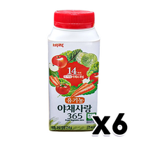 비락 유기농 야채사랑365 180ml x 6개