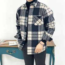 [2컬러] 디알 남자 체크 남방 카라셔츠