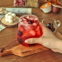 항아리 내열유리잔 2종 커피 라떼 에이드 480ml 550ml, 5-7 에일리 유리컵 480ml