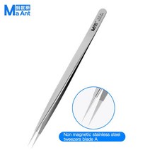 MaAnt-스테인레스 스틸 정밀 핀셋 지문 플라잉 와이어 산업용 전화 마더 보드 칩 수리 수공구, 01 1 pcs