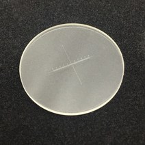 DIV 0.1mm 현미경 접안 렌즈 마이크로 미터 십자선 교정 X = 10 mm 눈금자 측정 안구, 02 Diameter 19 mm