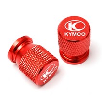 pcx등받이 KYMCO AK550 XCITING 250 300 350 400 500 DownTown 125 오토바이 액세서리 휠 타이어 밸브 캡, 05 Red