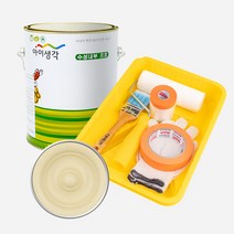 삼화페인트 아이생각 친환경 수성내부프로 4L + 도구세트, 뉴트럴베이지