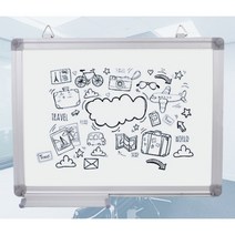 미니 화이트보드 자석 칠판 가정용 게시판 상황판 회의판 일정표 메모보드 아이방 그림판
