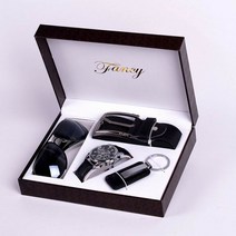 시계 벨트 선물 세트 아빠 시아버지 생신선물 60대 장인어른 어르신 실용적인 교수님 이직 무난한, 단일사이즈, 비즈니스 고급 선물세트