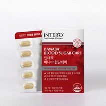 인테로 혈당 조절 바나바잎추출물 당뇨 영양제 식후 혈당케어, 3개, 500mg 90정 (3개월분)