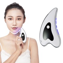 Pealy 페이셜마사지기 갈바닉 마사지기 고주파 진동 케어 온열 화이트, 9216 화이트