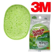 [AJZ_2755554] 3M 5709 천연펄프 아크릴사 수세미 1개 펄프수세미 스폰지 주방소모품 주방수세미 수세미
