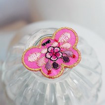 컬러 나비 수장식 (10개 묶음), 핑크